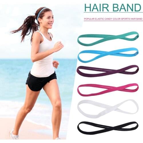 Yoga Hair Bands Sports Headband Gym Anti-slip Elastic Football Running Sweatband Sports Headband Women Yoga Hair Bands