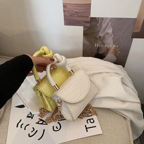 Stone pattern female bag summer wild 2021 new fashion chain crossbody mini square bag clutch coin purse сумка через плечо