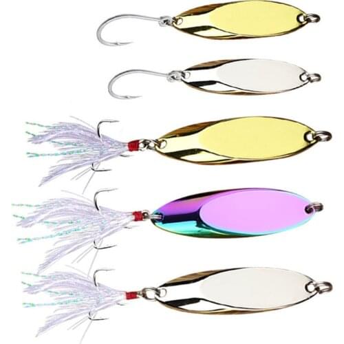 1Pcs 2.5G-42G Fishing Bait Metal Rotating Bait Artificial Hard Bait Hook Sequin Fishing Gear Outdoor Fishing Gear