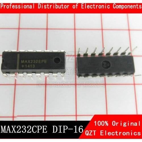 10PCS MAX232CPE DIP16 MAX232C DIP MAX232 DIP-16 MAX232EPE RS-232 Drivers/Receivers new and original
