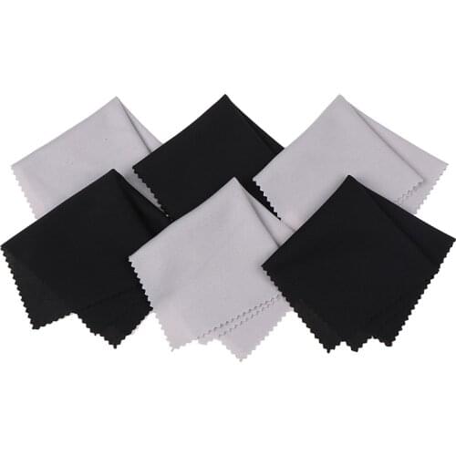 10pcs Gray Cleaning Glasses Eyeglasses Cloth Sunglasses Screen Microfiber Cleaner Cloth Eyewear Accessories 15*15cm