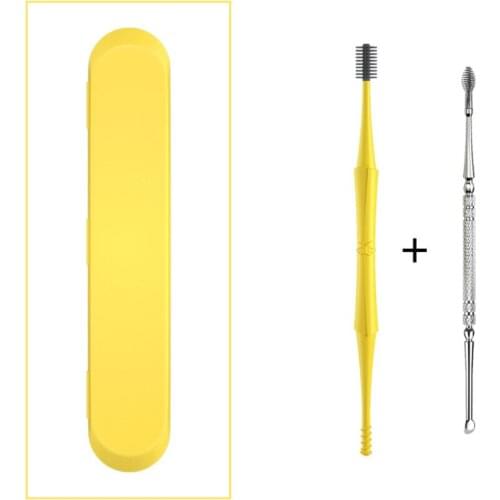 2PCS/Set Dual Heads Ear Pick Ear Wax Remove Kit, Ear Cleaning Tools Set, Ear Curette Earwax Remove Tools with Storage Box