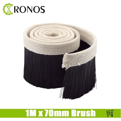 70mm*1M Brush Vacuum Cleaner Engraving Machine Dust Cover For CNC Router For Spindle Motor