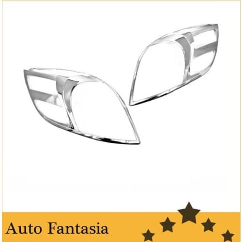 Auto Chrome Parts Chrome Head Light Cover for Toyota Yaris Hatchback 05-08-Free Shipping