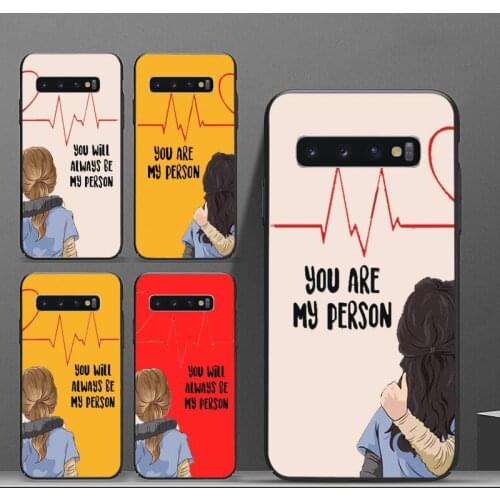 Greys Anatomy You're My Person color Phone Case For Samsung galaxy S 8 9 10 20 21 30 A 30 50 51 70 note 10 plus Ultra 5g