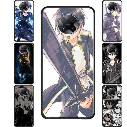 Kirito Sword Art Online Case For POCO X3 Pro M3 F2 F3 Cover For Xiaomi Mi 11 Lite Ultra Mi Note 10 Lite 9T 10T Pro