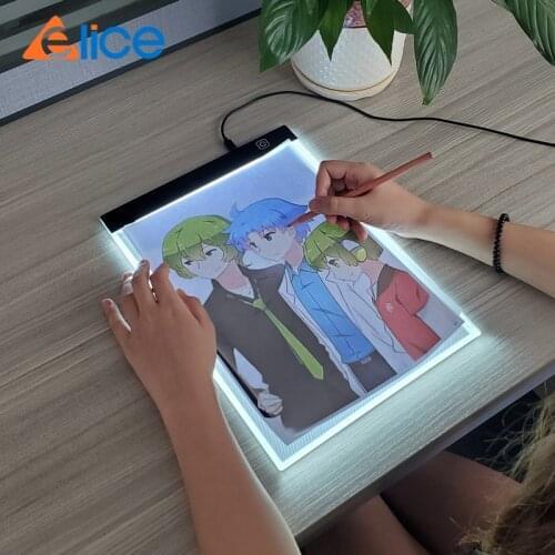 30x20cm Elice A4 Drawing board Led light pad USB Art Copy Pad Board Childrens Toy Painting board Educational Gifts For Children