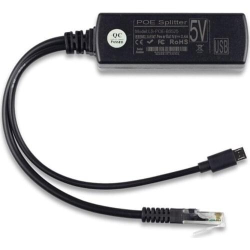 Hot POE power supply module standard isolated splitter 48V to 5V2.4A USB interface splitter