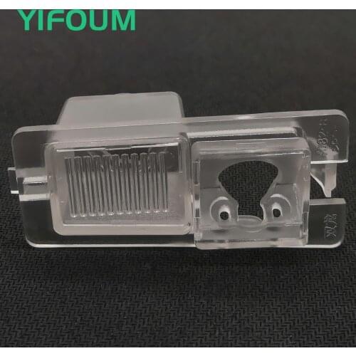 YIFOUM Car Rear View Parking Backup Camera Bracket License Plate Lights For SsangYong Rexton Kyron Rodius Korando Actyon Sports
