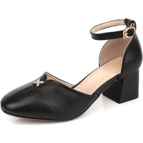 Summer Hot 2020 New Top Soft Cowhide Leather Sandals Non-slip Rubber High Heel Sandals Fashion Elegant Women Sandals Large Size