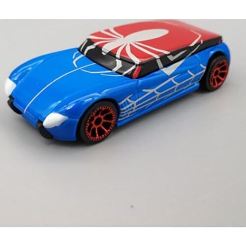 Diecast 1/64 Scale Static Spider Car Alloy Model Die-cast Toys Collection Collectible Decorative Ornaments Children Gift Display