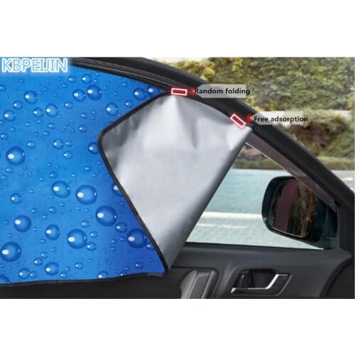 4pcs Accessories Car Magnetic Side Window Sunshades Sticker for SsangYong korando kyron rexton 2 rodius actyon sport car styling