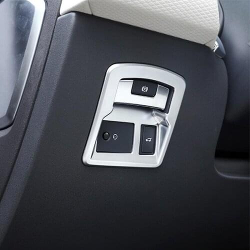 For Range Rover Velar 2018 1PC Matte ABS Chrome Car Rear Tail Trunk Door Button Knob Switch Cover Trim Car Styling Accessories