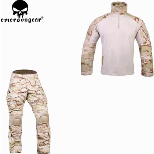 MCAD Combat Suit Multicam Shirt Tactical Pants with Knee Pads Military emerson Hunting Accessories Hunting Party