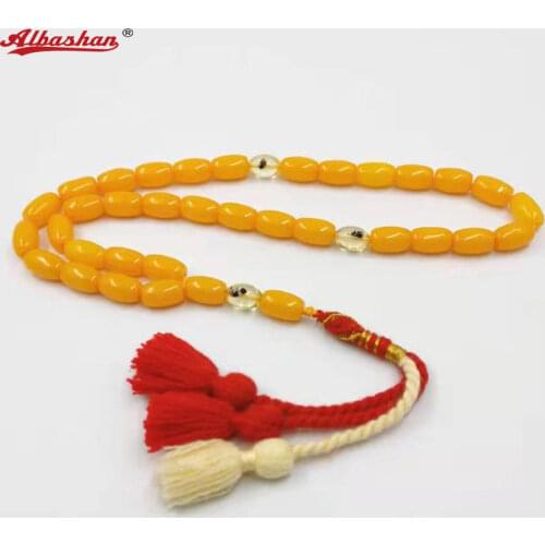 Resin tasbih with Real insect beads 33 45 51 66 99 Mans Misbaha Prayer Beads Muslim Rosary Hand Made Turkey tassels Rosary