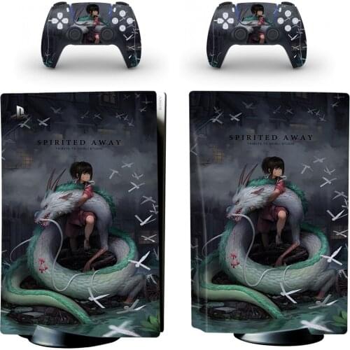 Spirited Away PS5 Standard Disc Edition Skin Sticker Decal Cover for PlayStation 5 Console & Controller PS5 Skin Sticker Vinyl