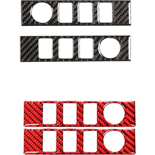 Carbon Fiber Central Control Volume Switch Cover Trim Sticker for Toyota - 2014-2021