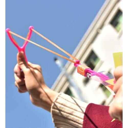 New Luminous Flashing LED Light Large Slingshot Flying Arrow Puzzle Outdoor Childrens Catapult Toy The Best Gift for Children