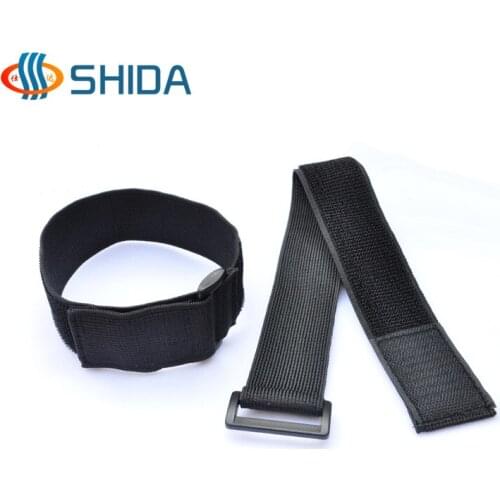 2015 New Professional 10pcs/Lot 3*100cm black Stretch Elastic Adhesive Fastener Tape Strap Loop Tape Bungee Cord Free shipping