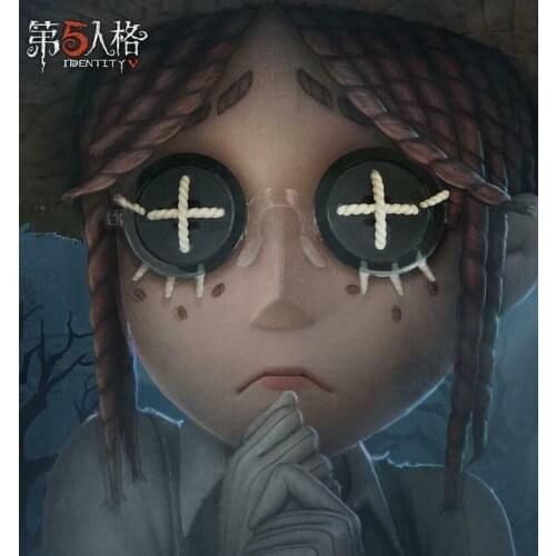 Game Eyewear Anime Identity V Doctors Gardener Cosplay Cross Printed Glasses Carnaval Party Online Show Funny Props Box Gifts