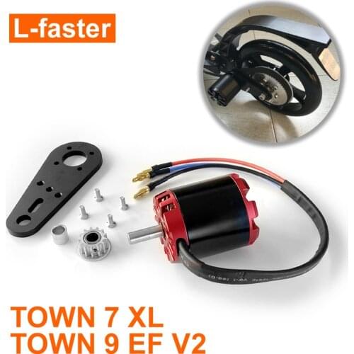 L-faster Town 7XL Scooter Belt Drive Motor Device Compatible With Town 9EF V2 Scooter 5065 Brushless Motor With Oneway Pulley