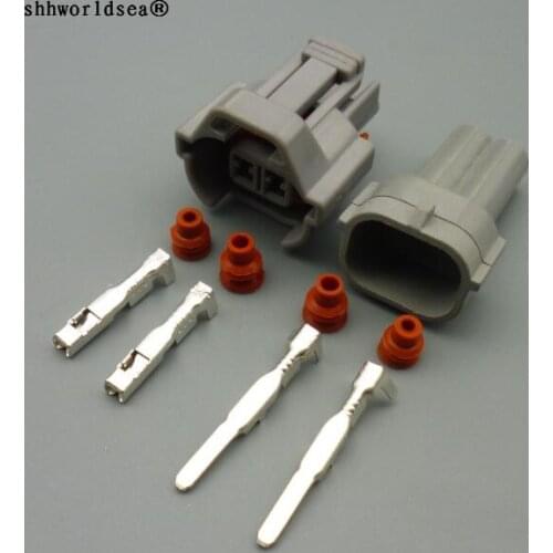 Shhworldsea 2 Pin 2.0mm Auto Waterproof connector Plug Car Fuel Injector connectors for Toyota Honda Nissan 6189-0039