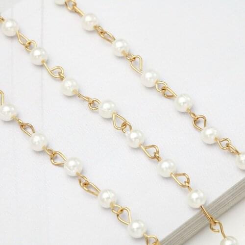 Fashion Design Women Sunglasses Lanyards Reading Glasses Cord Holder Neck Strap Rope Imitation peal Eyeglass Chain