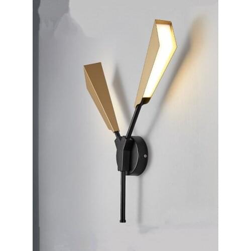 Modern Y Shape Wall Lamps Acrylic Iron wall light Nordic for Living Room Bedroom Study Dining Room Home Decor Lighting fixtures