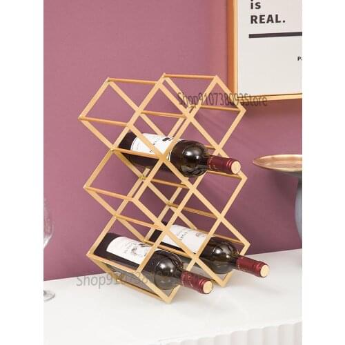 Tieyi Red Wine Rack, Wine Cabinet, Dining Room, Family Wine Rack, Nordic Creative Bar, Decorative Wine Rack
