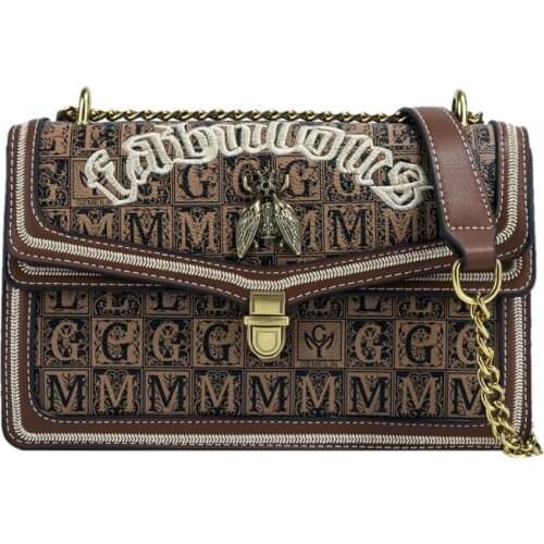 Fashion designer Shoulder Bags Retro Casual Women Totes crossbody bags Female Leather Solid Color Chain Handbag for Women 2021