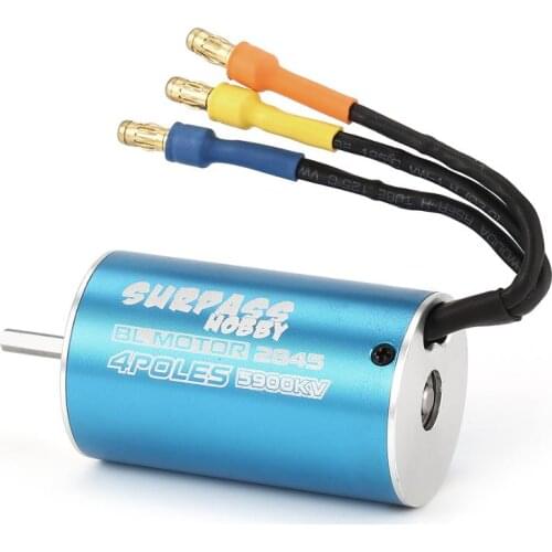 SURPASSHOBBY 2845 5000KV 5900KV 3.175mm Brushless Motor for 1/10 RC Remote Control Car Parts DIY Spare Parts Accessories