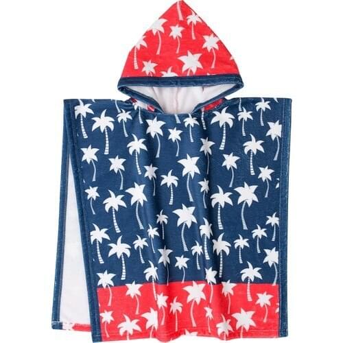 Dough Beach Towel Kid Pancho Palm