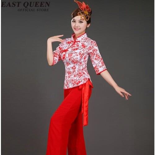 Traditional Chinese dance costumes in Chinese folk dance wear Women Chinese oriental suits Oriental dance costumes KK780 S A