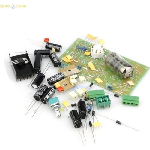 GZLOZONE Free Shipping 6N3 tube buffer preamp amplifier pcb diy kit finished board AC12V hifi tube amplifier