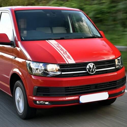 Auto Engine Cover Vinyl Decal Sport Styling Car Hood Bonnet Stripes Decor Sticker For Volkswagen Transporter T4 T5 T6