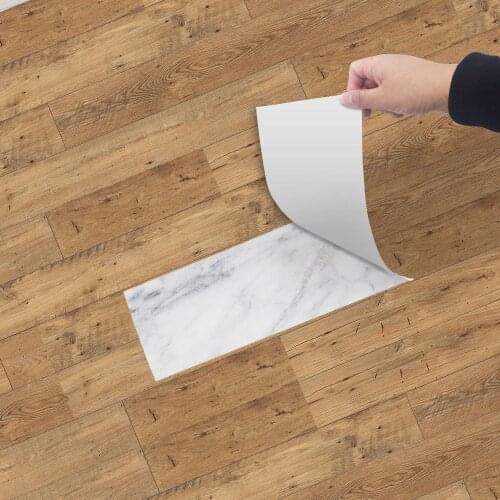 Wood Grain Vinyl Floor Sticker Wall Stickers Waterproof Anti-slip Kitchen Bedroom Home Decor DIY Self Adhesive Peel and Stick