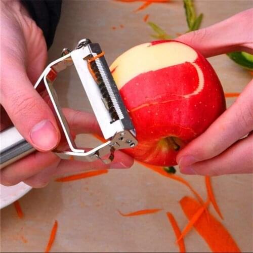 Stainless Steel Peeler Vegetable Cucumber Carrot Fruit Potato Double Planing Grater Planing Kitchen Accessories Kitchen Gadget