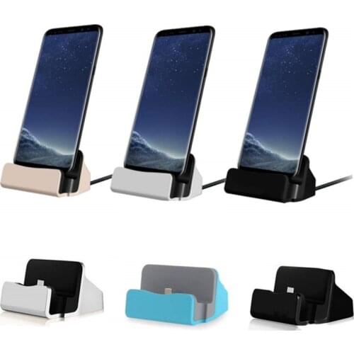 Type C Micro USB Station Dock Stand Charger Charging Holder Cable For Samsung A51 A71 S20 A50 A70 J1 J2 J3 J5 A3 A5 A7 2016 2017
