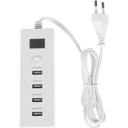 4 Ports Multifunction USB Charger Quick Charging Smart Plug Power Strip 5V 2A Extension Socket Home Electronics EU/US