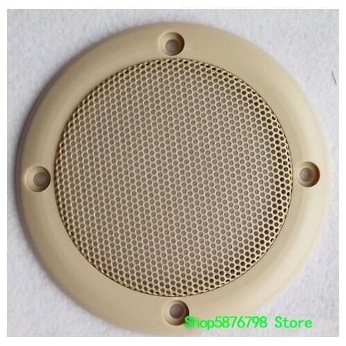 1pcs 3.5"inch 107MM Beige car speaker protection grilles decorative circle net