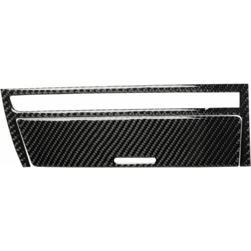 2pcs Carbon Fiber Car Interior Central Cover Decor Trim For BMW Old 3 Series E46 1998-2005 Central Strip Cover