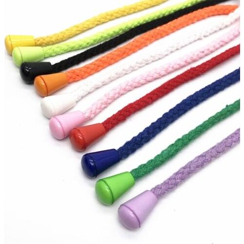 20 Pcs DIY Cord Ends Bell Stopper With Lid Lock multicolors Plastic Toggle Clip For Paracord Clothes Bag Sports Wear Shoe