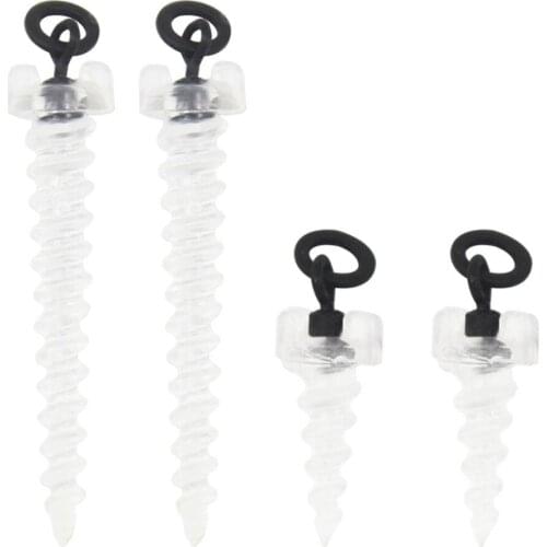 20PCS Carp Fishing Accessories Used with Hook Stops Beads Stoper Hair Chod Ronnie Rig UP Boilies Stop Bait Screw Pesca