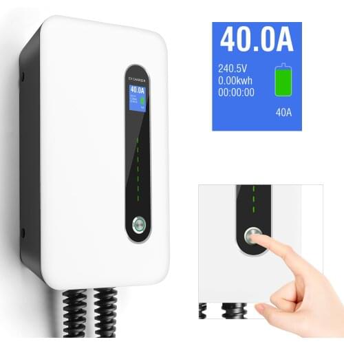 40A EV Charger Type 1 EVSE Wallbox 9.6KW Electric Car Charging Station Cable SAE J1772 1 Phase Level 2 Chargers for Ford