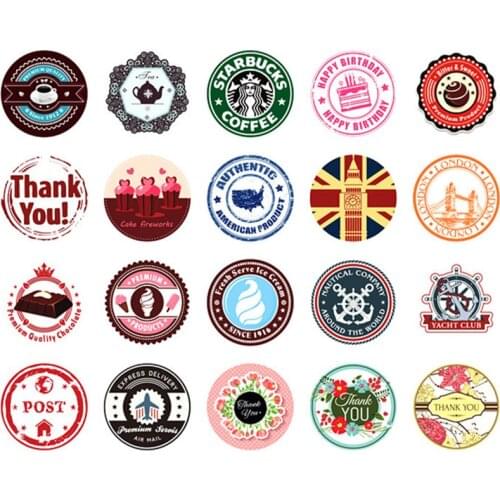 5Packs DIY Beauty Scrapbook Paper Stickers Tape Paper scrapbooking origami paper craft quilling Sticker 38Pcs/pack