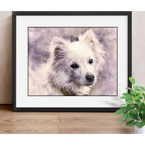 New Arrivals 5D Diamond Painting Dog Full Square Diamond Mosaic Animal Diamond Embroidery Cross Stitch Decoration home