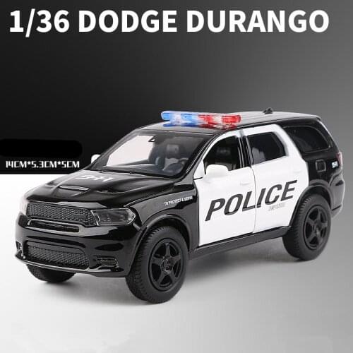 Large 1/36 SRT Alloy Sports Car Model DODGE Durango Charger Hellcat Diecasts Metal Simulation Toy Collection Childrens Gift
