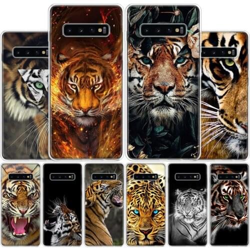Ferocious Tiger Animal Cover Phone Case For Samsung Galaxy S10 S20 Ultra Note 10 9 8 S9 S8 Plus Pro Lite S7 S6 J4 J6 J8 + Coque