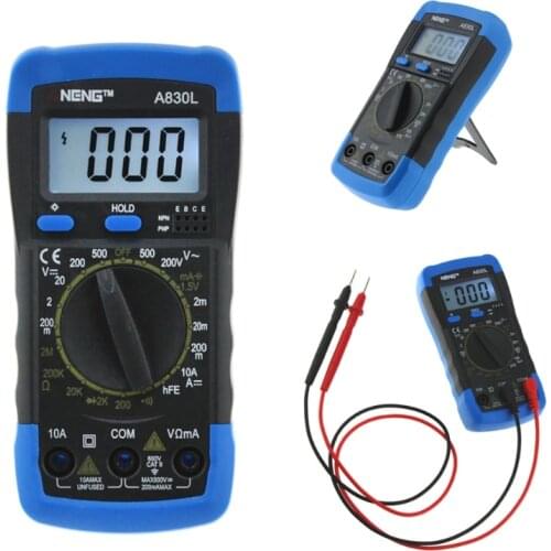 ANENG A830L Digital Multimeter LCD DC AC Voltage Diode Freguency Multitester