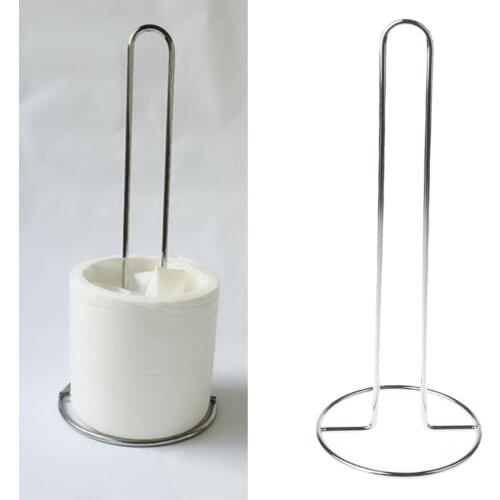 Toilet Roll Kitchen Stand Tissue Table Bathroom Paper Holder Suction Cup Rack